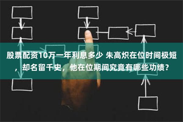 股票配资10万一年利息多少 朱高炽在位时间极短，却名留千史，他在位期间究竟有哪些功绩？